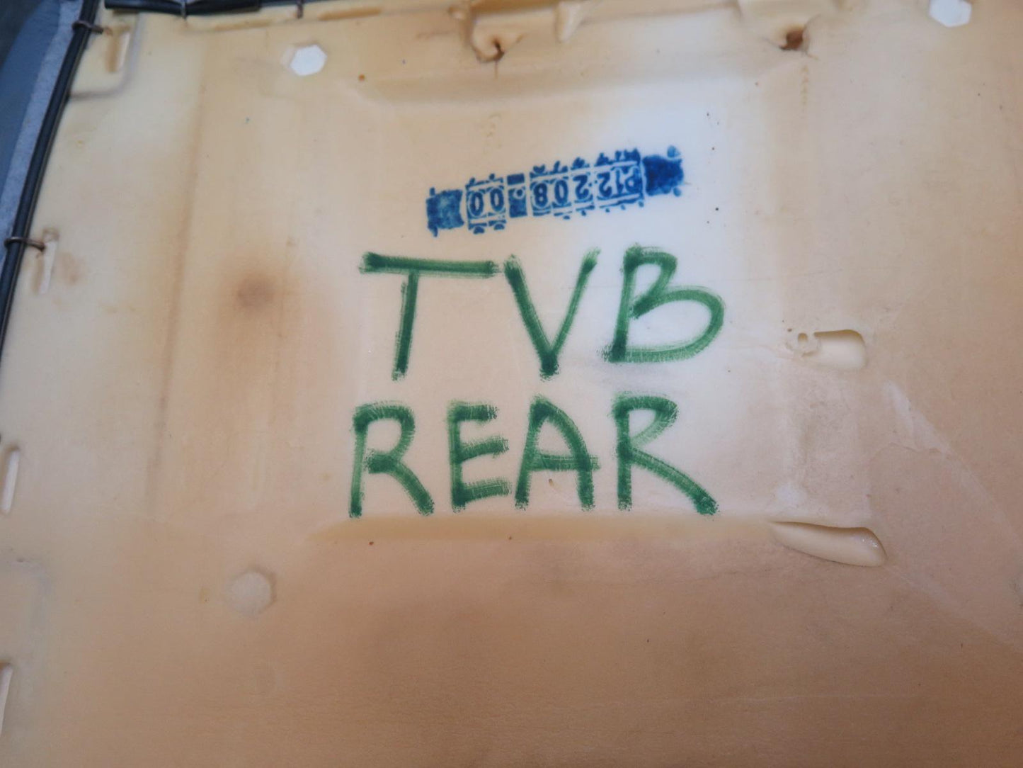 01-06 BMW E46 330ci Convertible Rear Seat Upper Leather Cushion Gray OEM