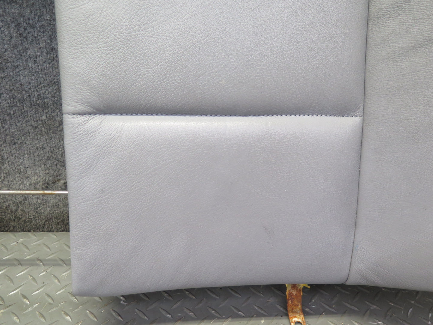 01-06 BMW E46 330ci Convertible Rear Seat Upper Leather Cushion Gray OEM