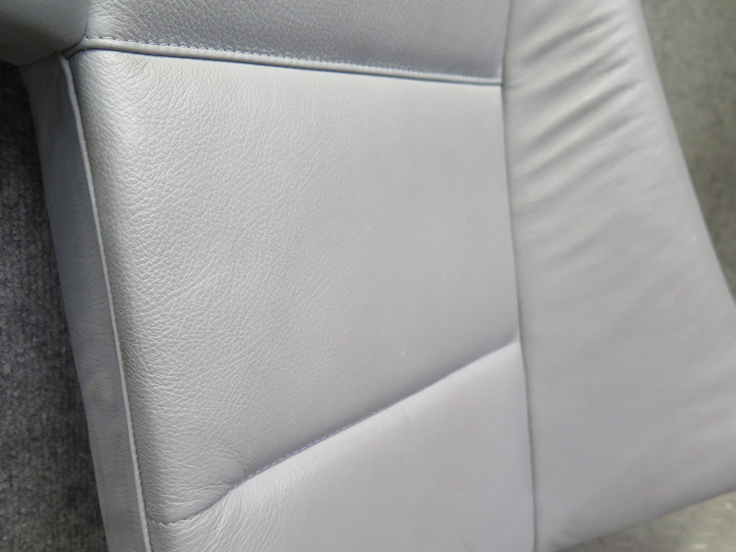 01-06 BMW E46 330ci Convertible Rear Seat Upper Leather Cushion Gray OEM