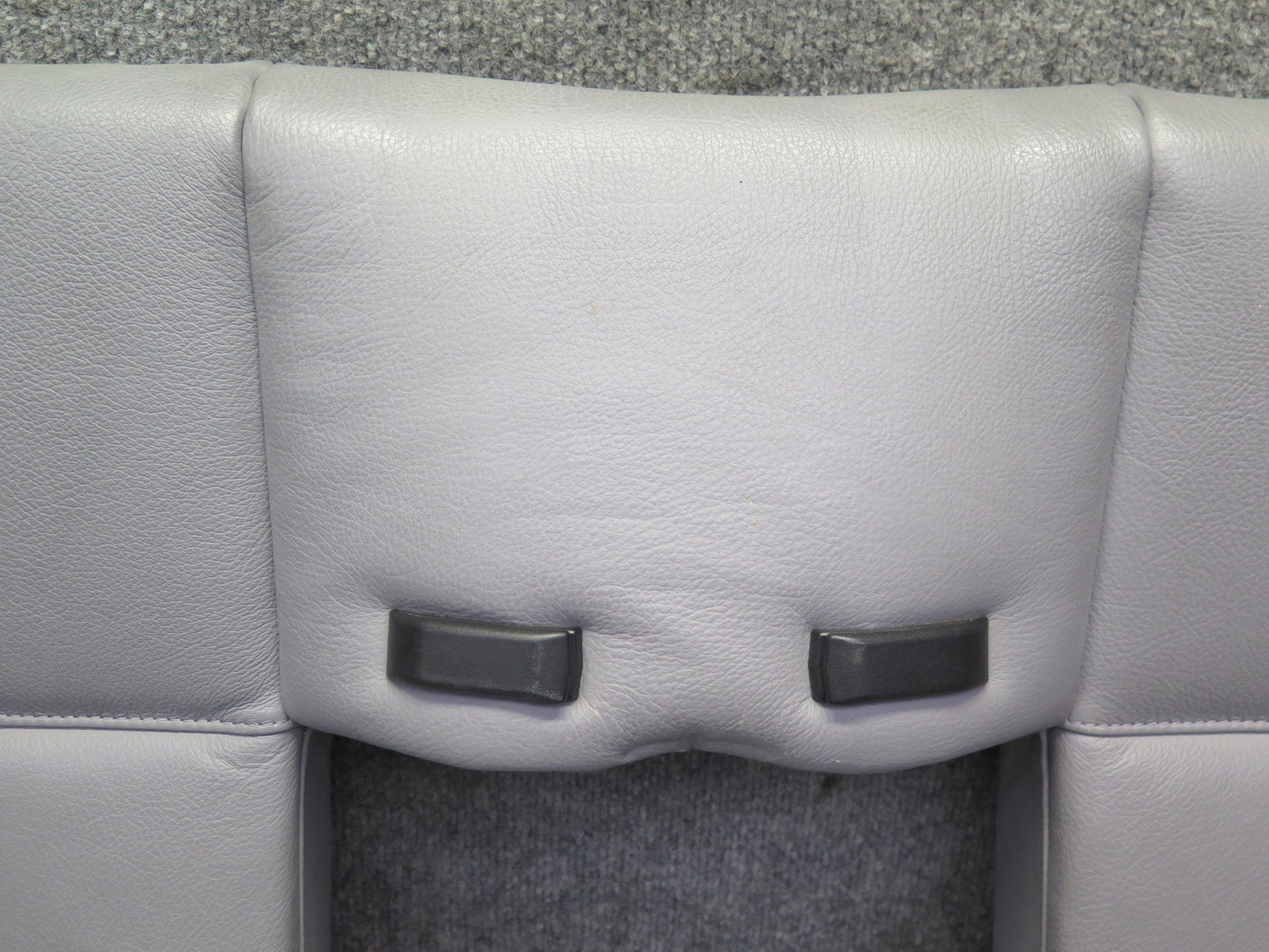 01-06 BMW E46 330ci Convertible Rear Seat Upper Leather Cushion Gray OEM