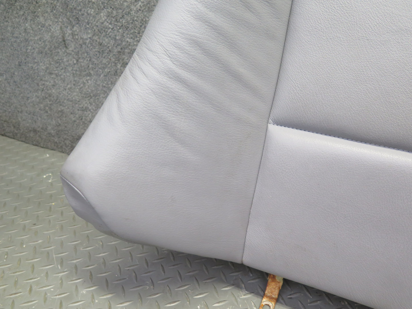 01-06 BMW E46 330ci Convertible Rear Seat Upper Leather Cushion Gray OEM