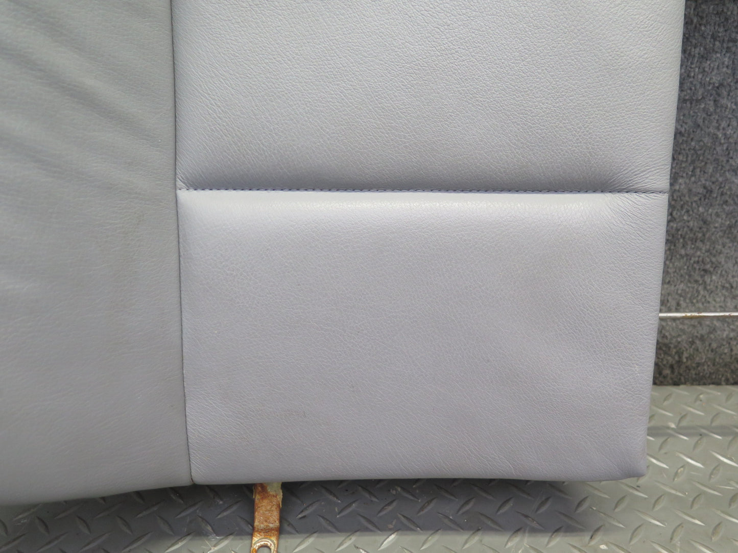 01-06 BMW E46 330ci Convertible Rear Seat Upper Leather Cushion Gray OEM