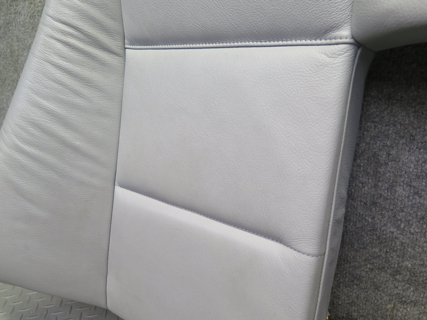 01-06 BMW E46 330ci Convertible Rear Seat Upper Leather Cushion Gray OEM