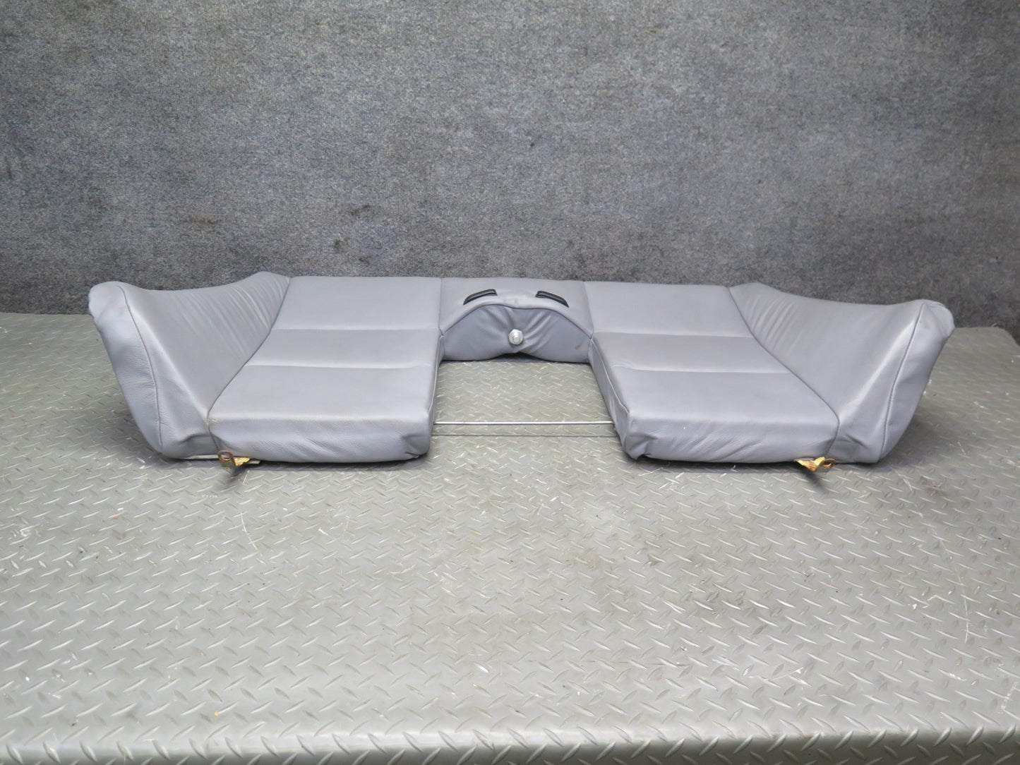 01-06 BMW E46 330ci Convertible Rear Seat Upper Leather Cushion Gray OEM