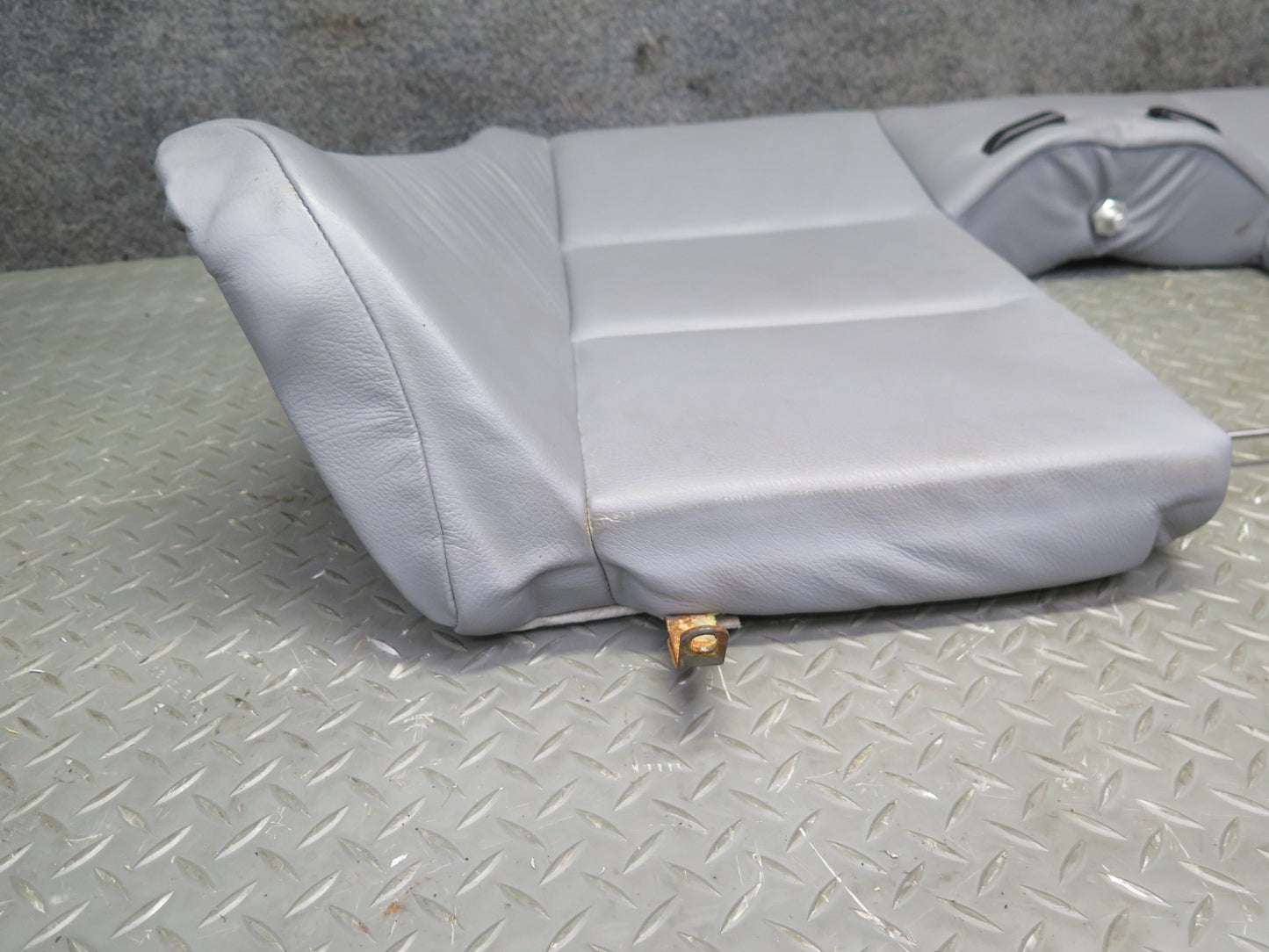 01-06 BMW E46 330ci Convertible Rear Seat Upper Leather Cushion Gray OEM