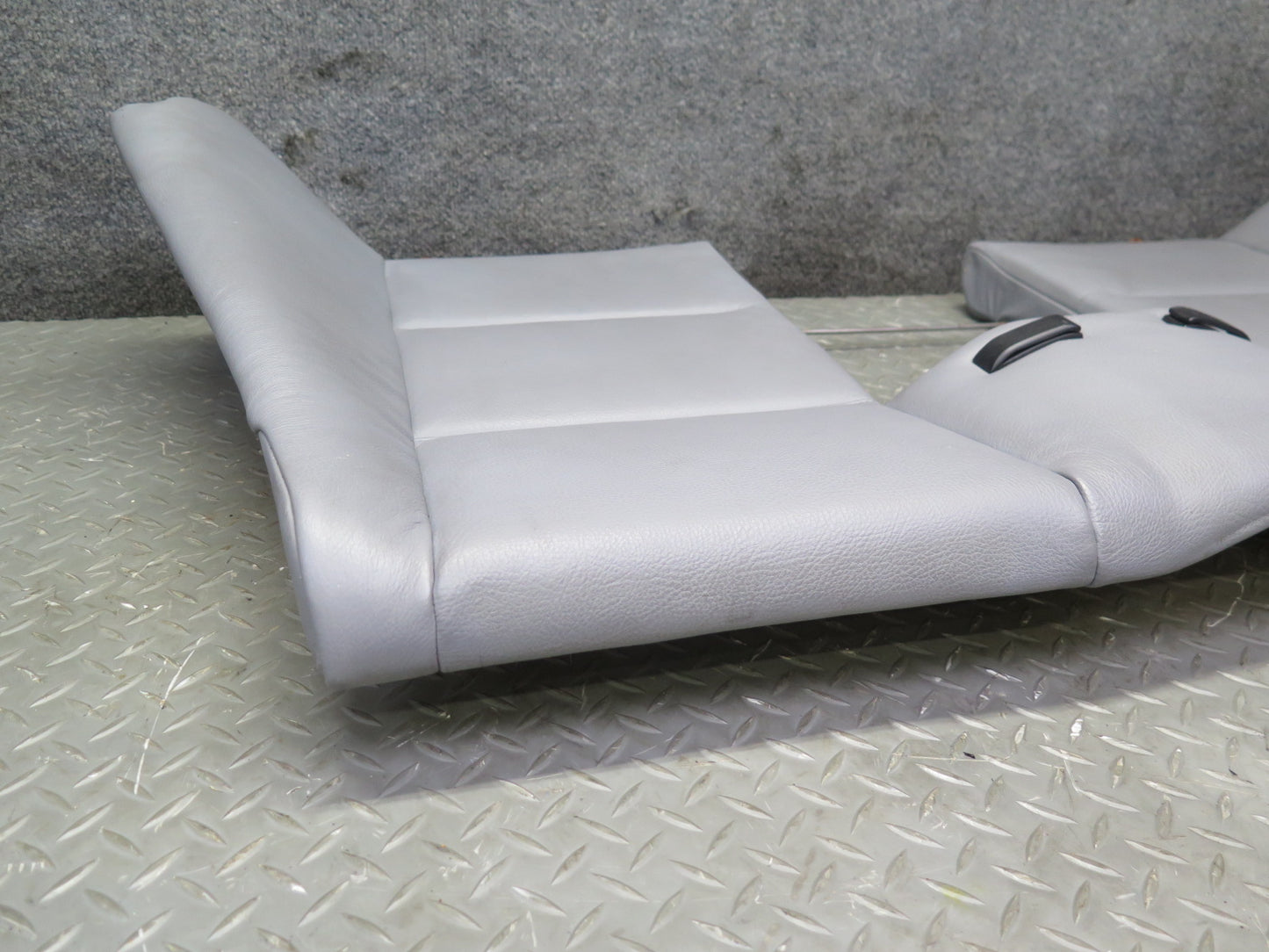 01-06 BMW E46 330ci Convertible Rear Seat Upper Leather Cushion Gray OEM