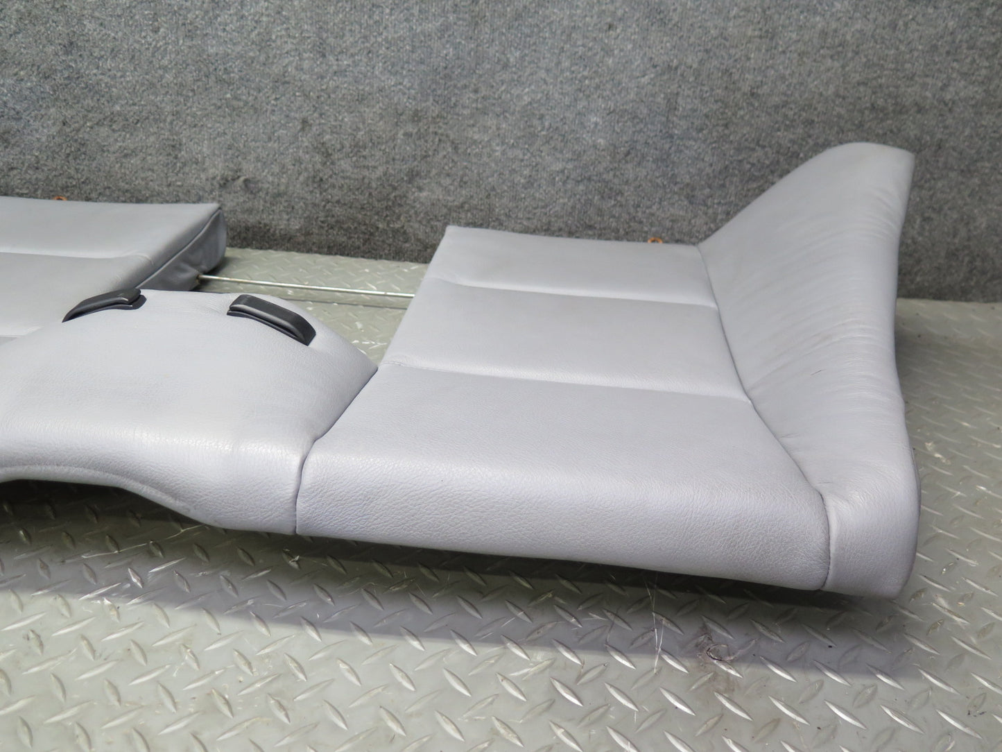 01-06 BMW E46 330ci Convertible Rear Seat Upper Leather Cushion Gray OEM