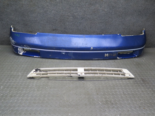 87-89 Toyota MR2 AW15 Front Bumper Cover w Foam & Lower Grille Blue OEM