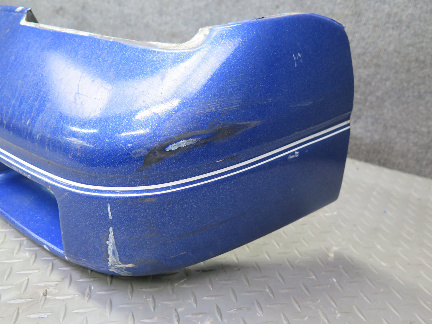 87-89 Toyota MR2 AW15 Front Bumper Cover w Foam & Lower Grille Blue OEM