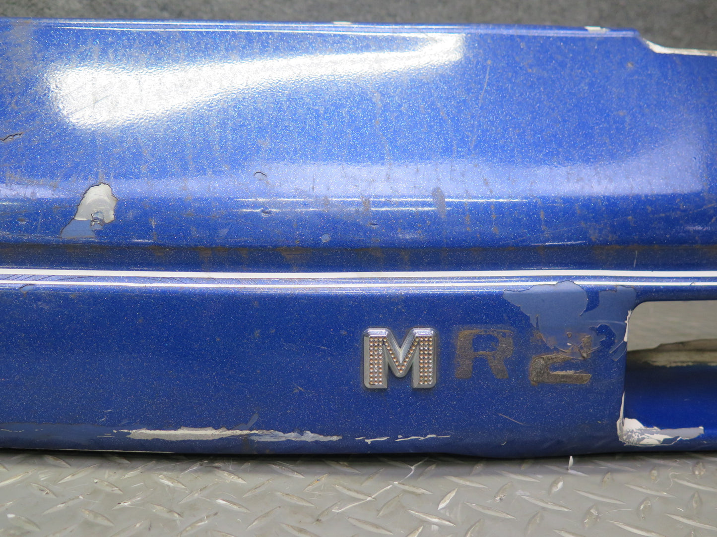 87-89 Toyota MR2 AW15 Front Bumper Cover w Foam & Lower Grille Blue OEM