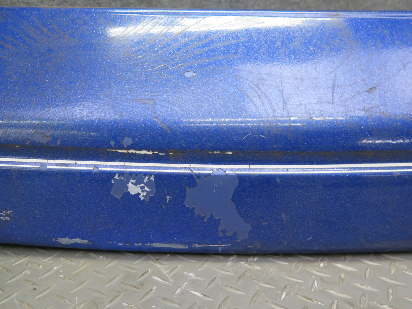 87-89 Toyota MR2 AW15 Front Bumper Cover w Foam & Lower Grille Blue OEM