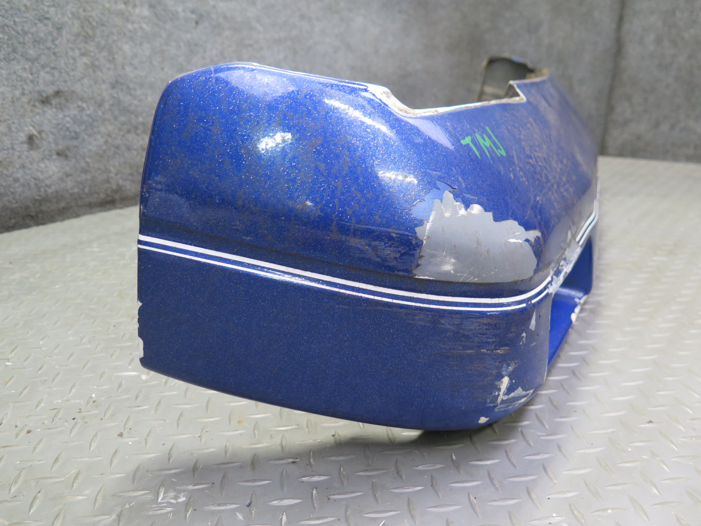 87-89 Toyota MR2 AW15 Front Bumper Cover w Foam & Lower Grille Blue OEM