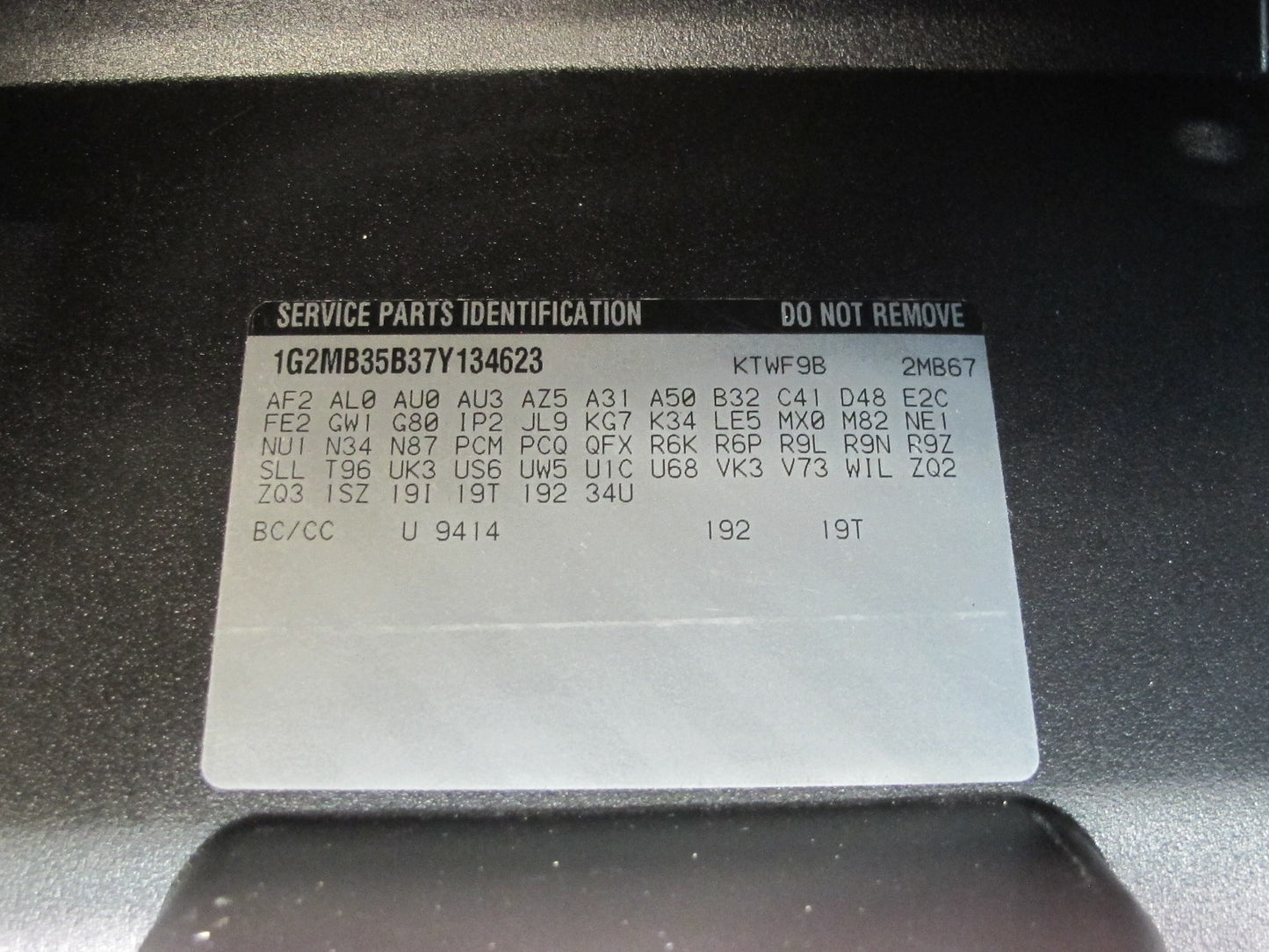 06-09 Pontiac Solstice Dash Front Right Glove Box Compartment Storage OEM