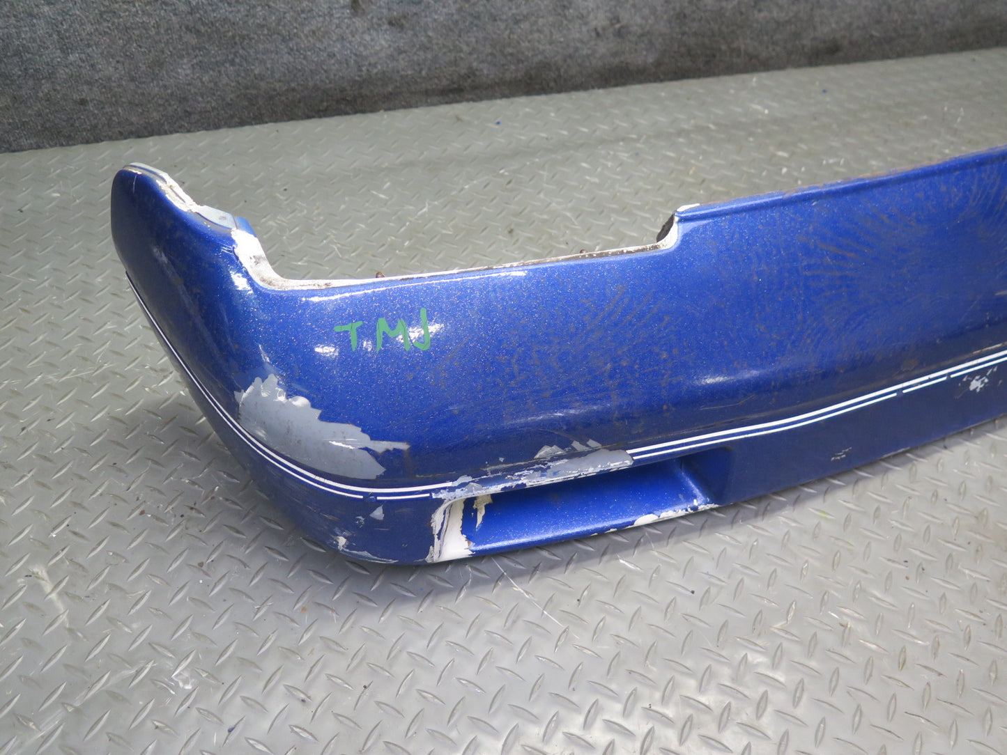 87-89 Toyota MR2 AW15 Front Bumper Cover w Foam & Lower Grille Blue OEM
