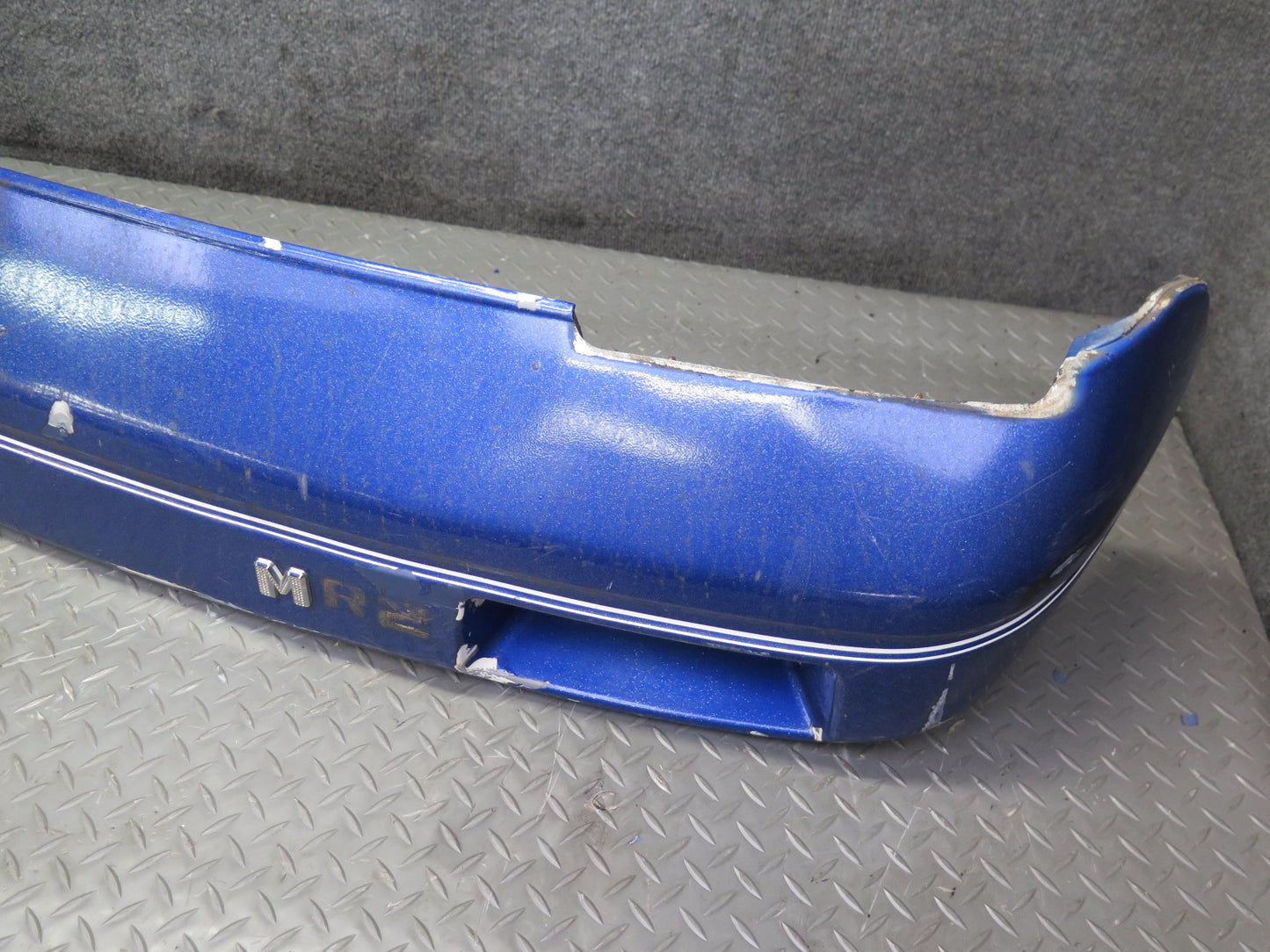 87-89 Toyota MR2 AW15 Front Bumper Cover w Foam & Lower Grille Blue OEM
