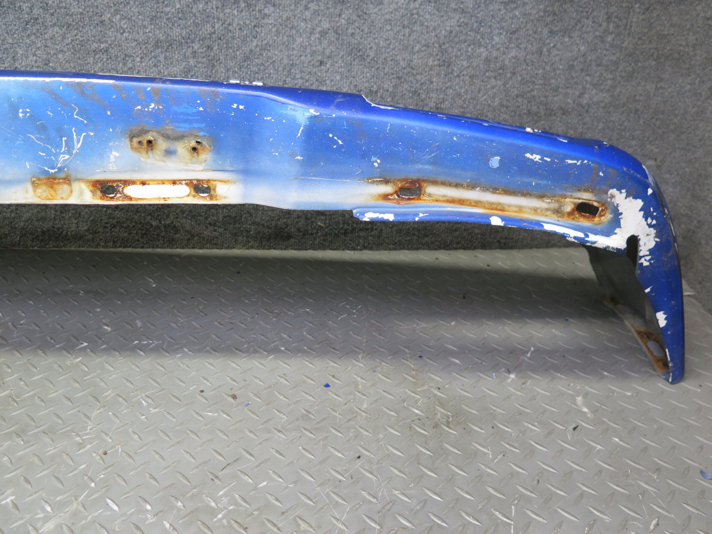 87-89 Toyota MR2 AW15 Front Bumper Cover w Foam & Lower Grille Blue OEM