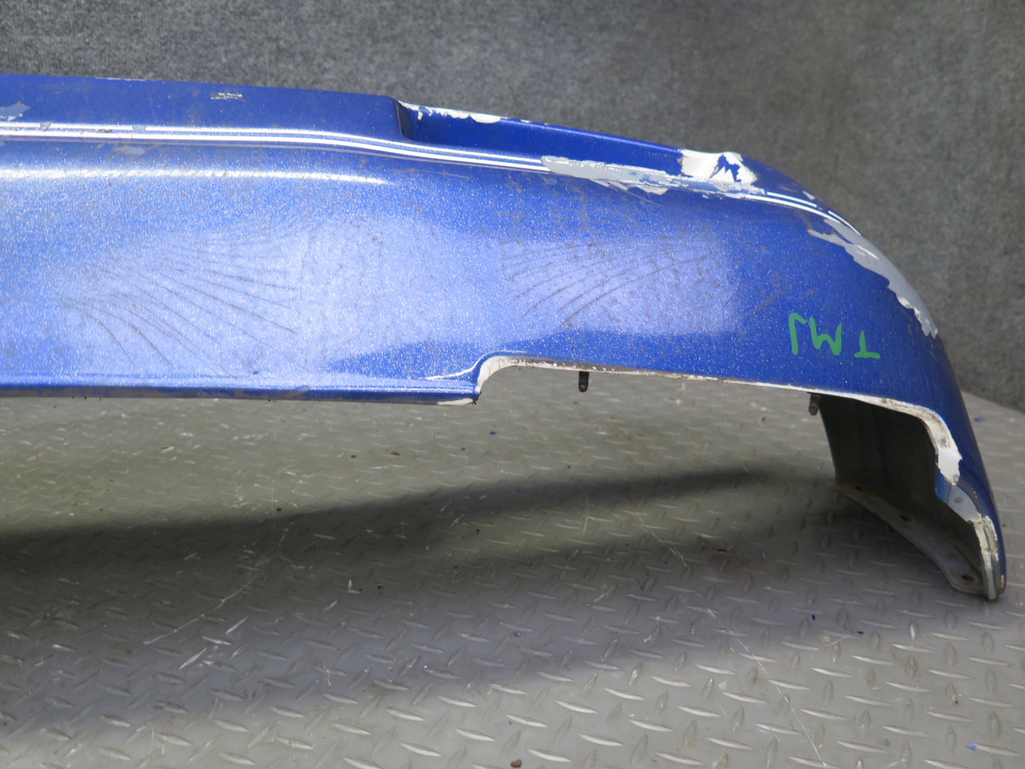 87-89 Toyota MR2 AW15 Front Bumper Cover w Foam & Lower Grille Blue OEM