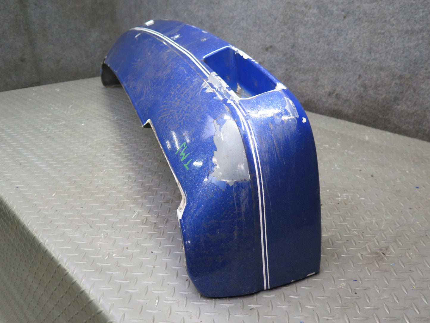 87-89 Toyota MR2 AW15 Front Bumper Cover w Foam & Lower Grille Blue OEM