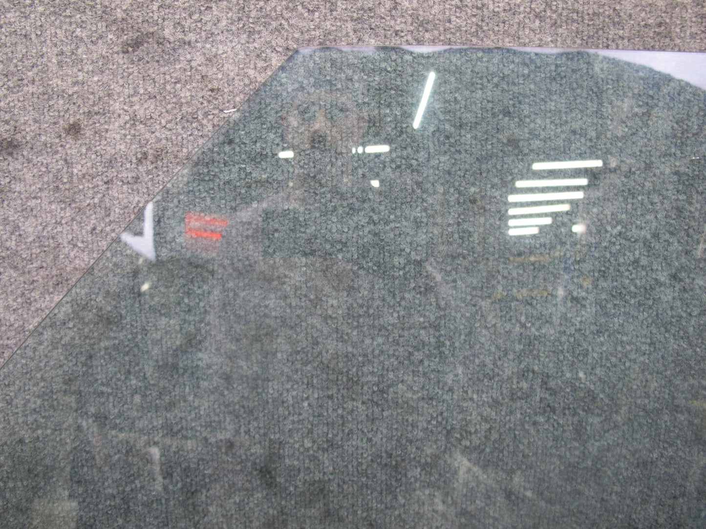 73-89 Mercedes R107 Convertible Front Right Passenger Door Glass Window OEM