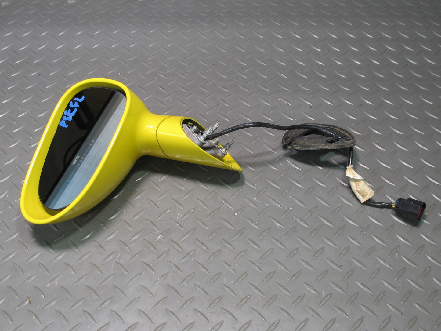 06-09 Pontiac Solstice Left Side View Power Mirror Yellow 20K Miles OEM