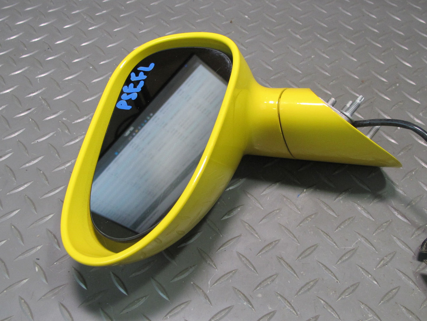 06-09 Pontiac Solstice Left Side View Power Mirror Yellow 20K Miles OEM