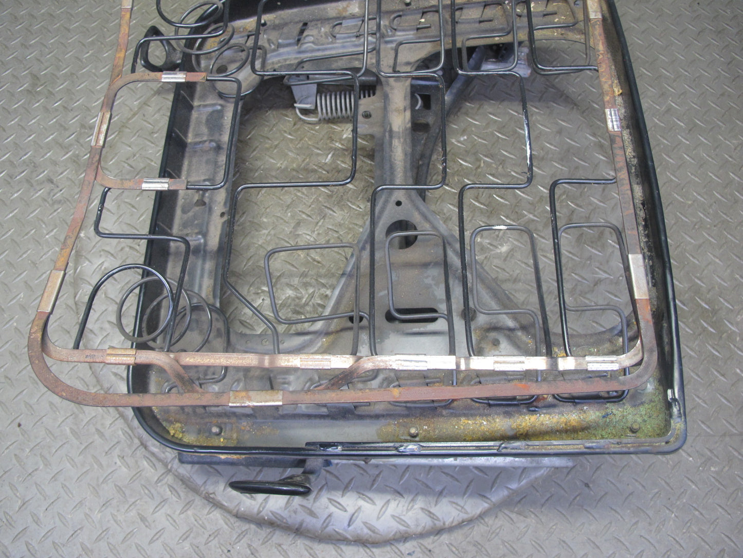 77-85 Mercedes W123 300D 240D Sedan Front Left Driver Seat Frame Track Rail OEM