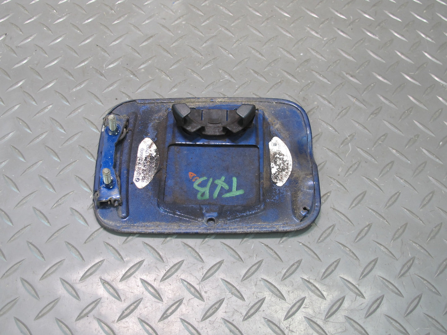 93-99 BMW E36 328ci Fuel Tank Filler Door Lid Cover Avus Blue Metallic OEM