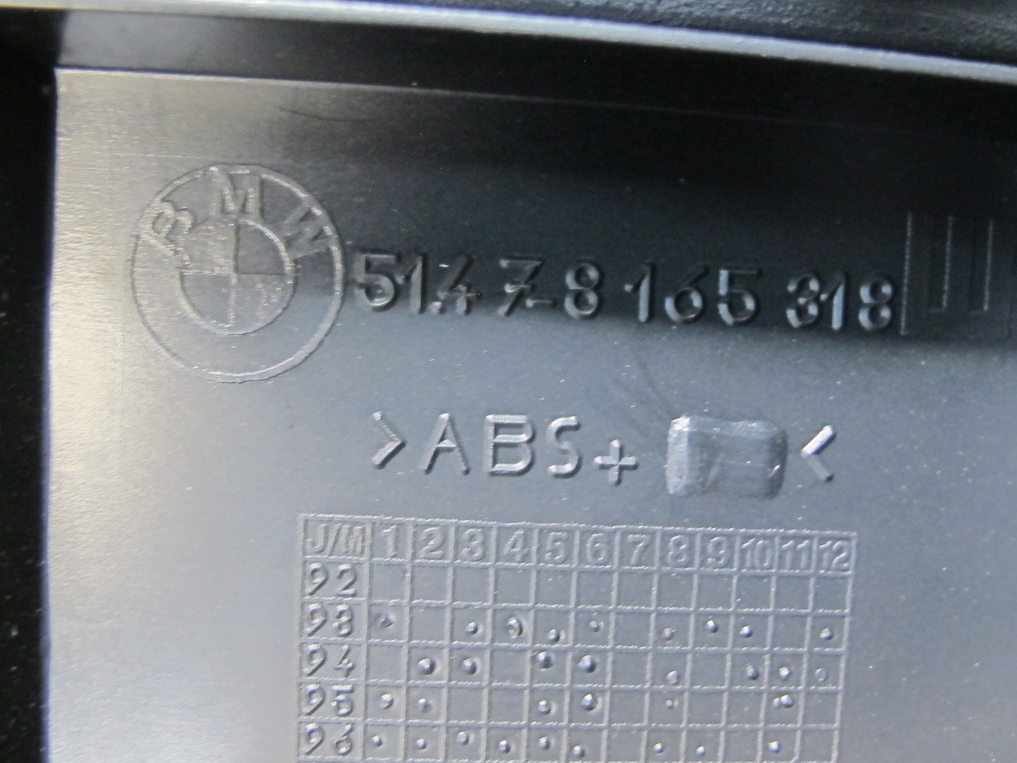 94-99 BMW E36 Convertible Rear Right Tail Light Access Cover Panel 8165318 OEM