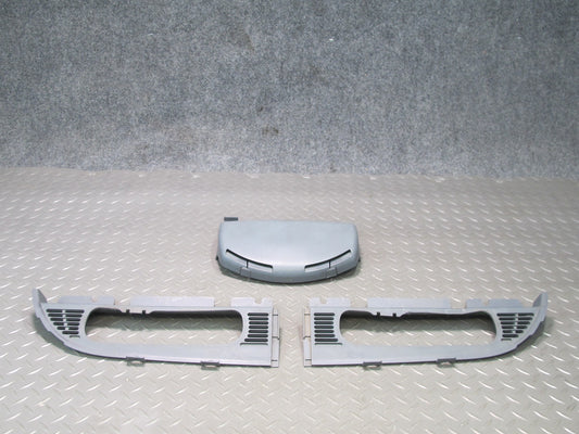 96-99 BMW E36 328iC Convertible Rear Air Vent Trim Panel Grille Set Gray OEM