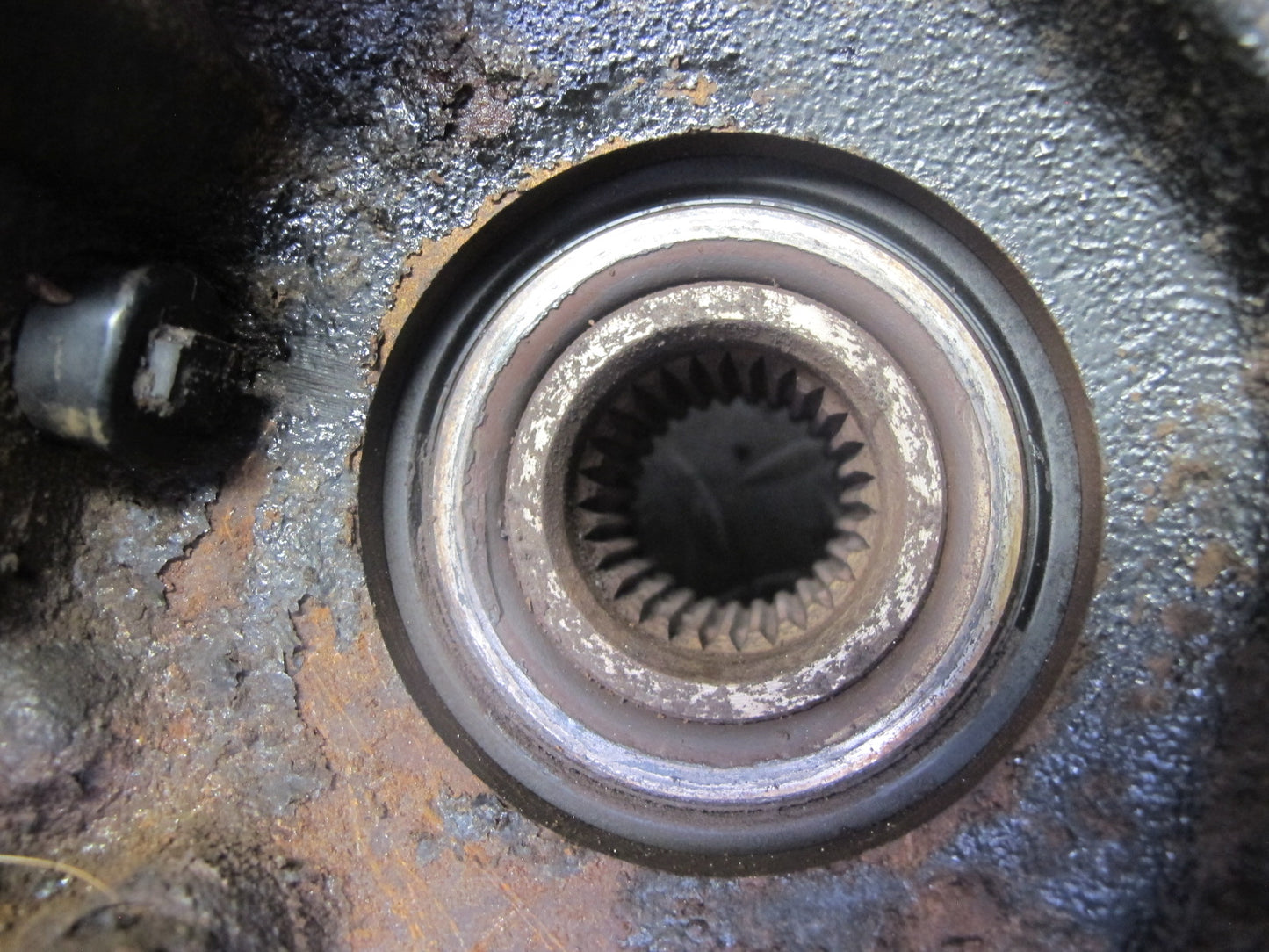 96-97 BMW E36 328iC Convert RWD Rear Right Trailing Arm Knuckle Wheel Hub OEM