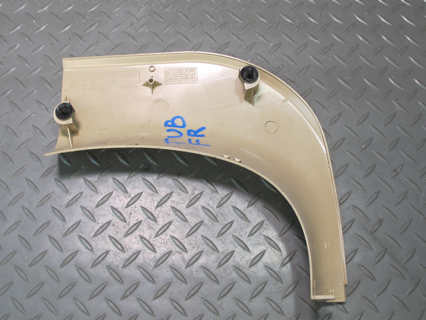 01-06 BMW E46 330ci Coupe Conv Front Right Kick Trim Cover Panel Set Beige OEM