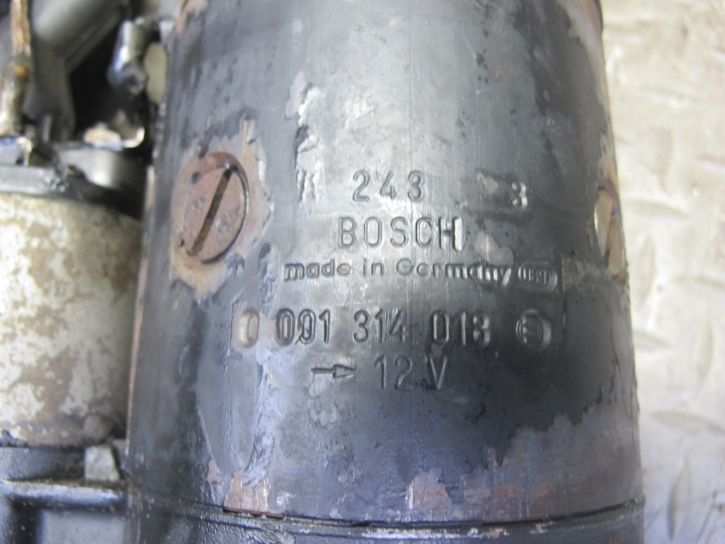 73-85 Mercedes R107 450SL 380SL Engine Starter Motor w Ground Wire OEM