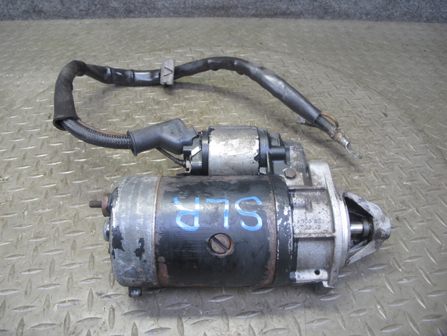 73-85 Mercedes R107 450SL 380SL Engine Starter Motor w Ground Wire OEM