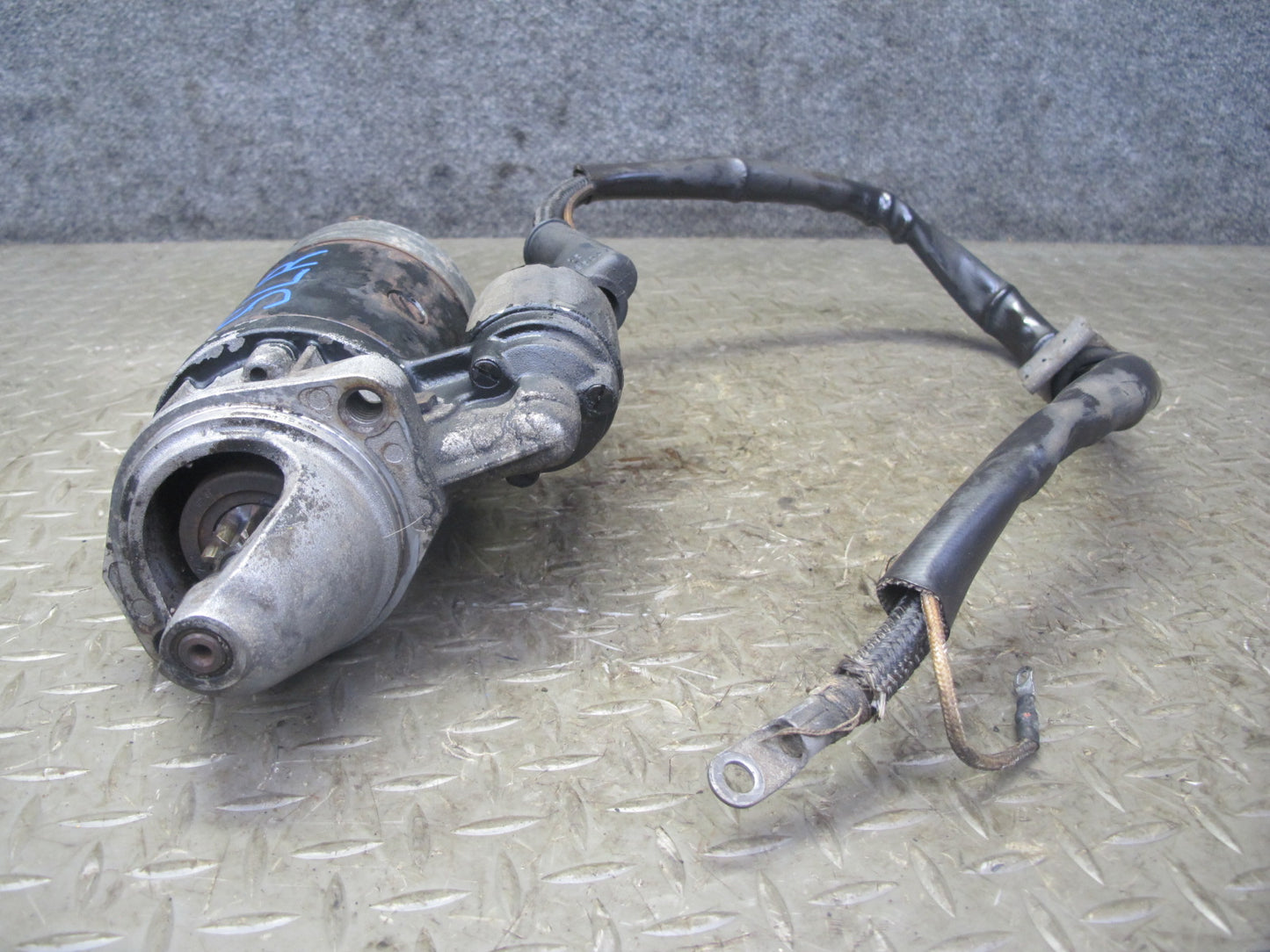 73-85 Mercedes R107 450SL 380SL Engine Starter Motor w Ground Wire OEM