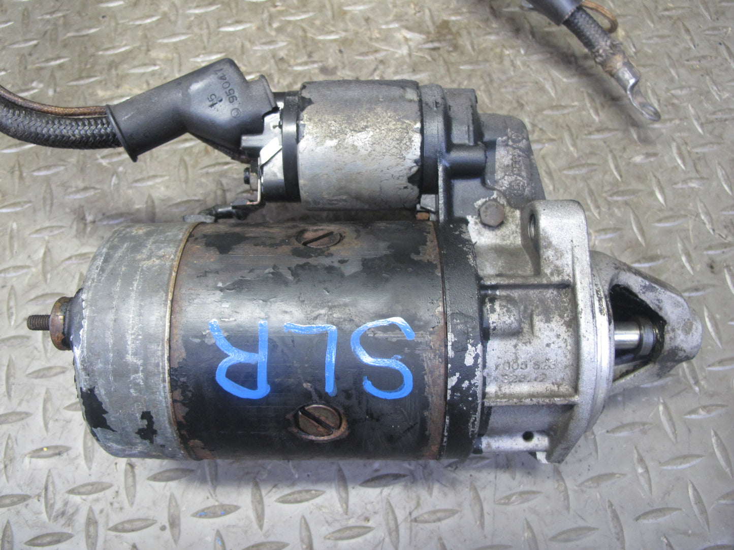 73-85 Mercedes R107 450SL 380SL Engine Starter Motor w Ground Wire OEM