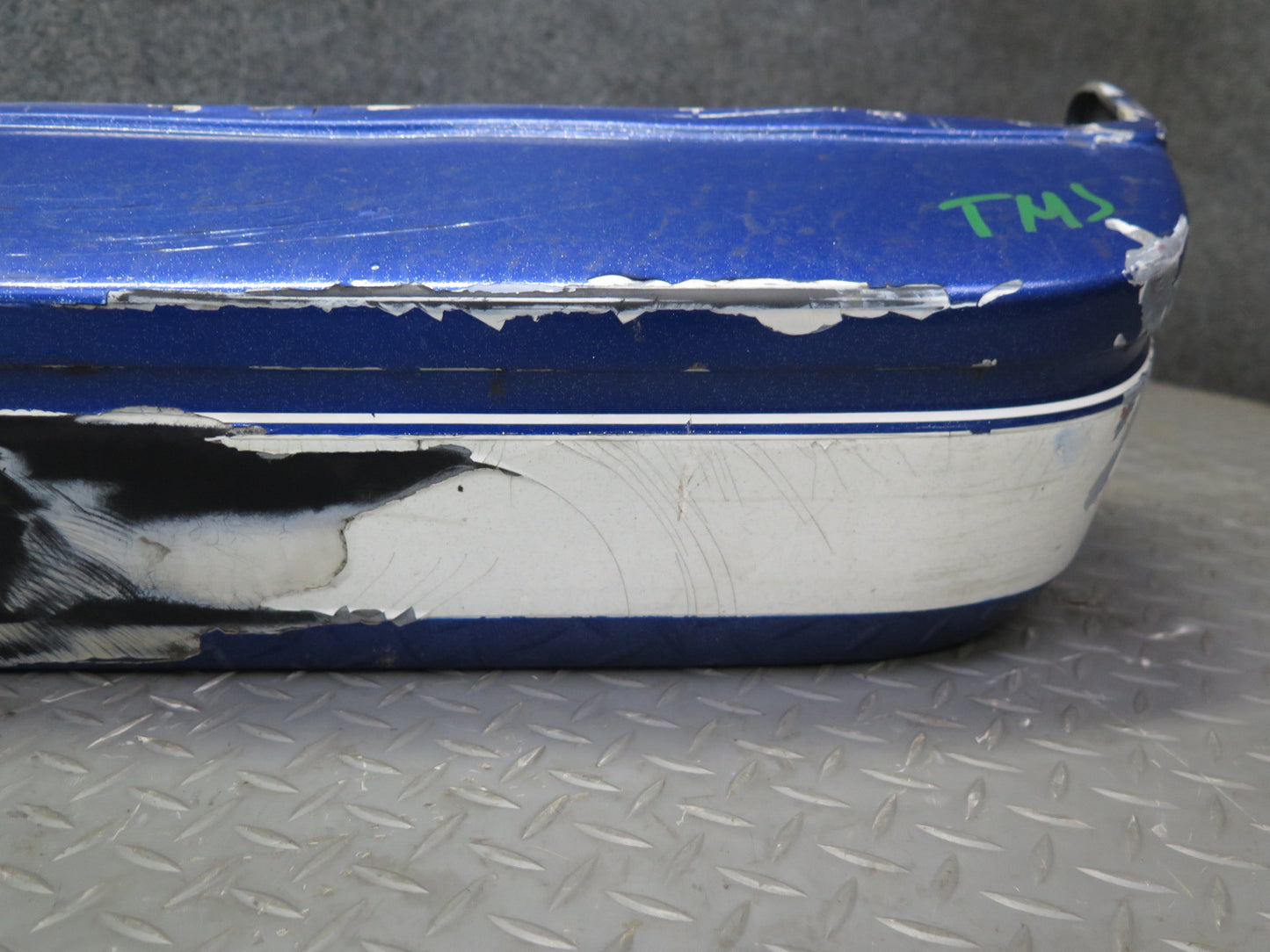 85-89 Toyota MR2 AW15 Rear Bumper Cover Blue w Foam Damaged