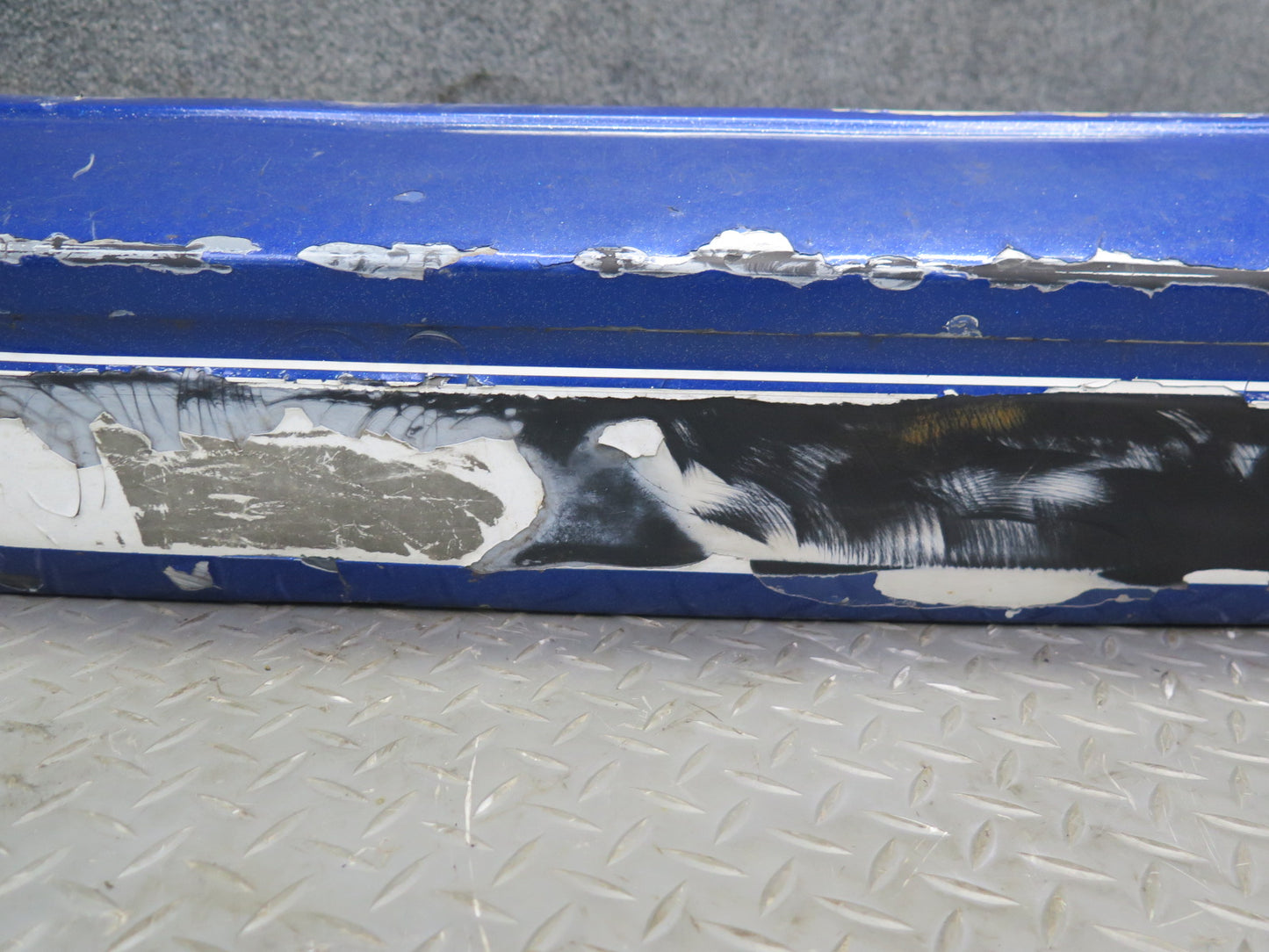 85-89 Toyota MR2 AW15 Rear Bumper Cover Blue w Foam Damaged