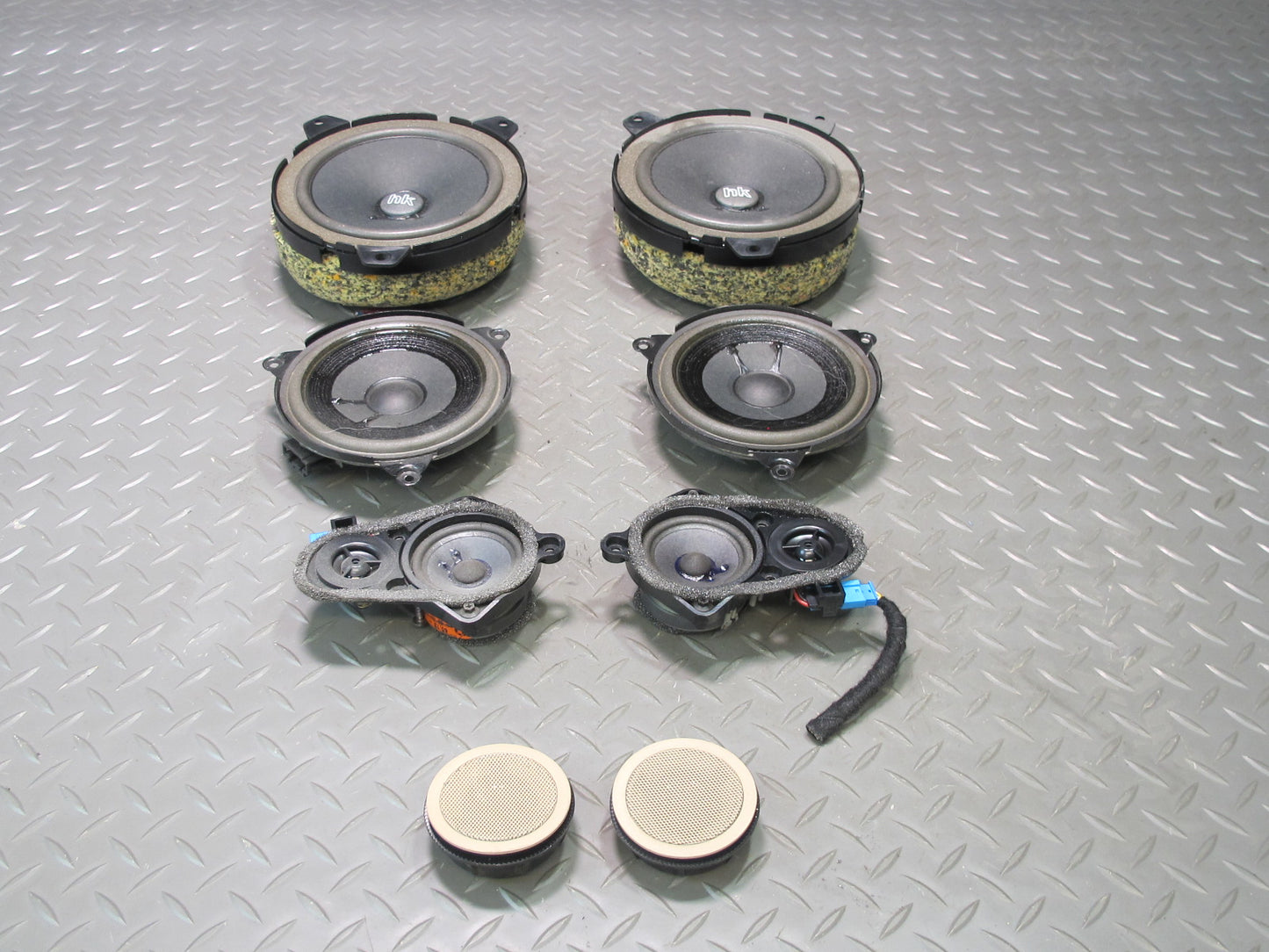 01-06 BMW E46 330CI Convertible Harman Kardon Tweeter Subwoofer Speaker Set OEM