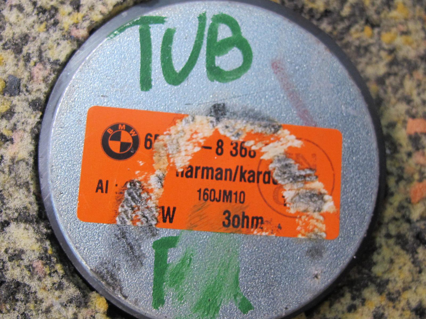 01-06 BMW E46 330CI Convertible Harman Kardon Tweeter Subwoofer Speaker Set OEM