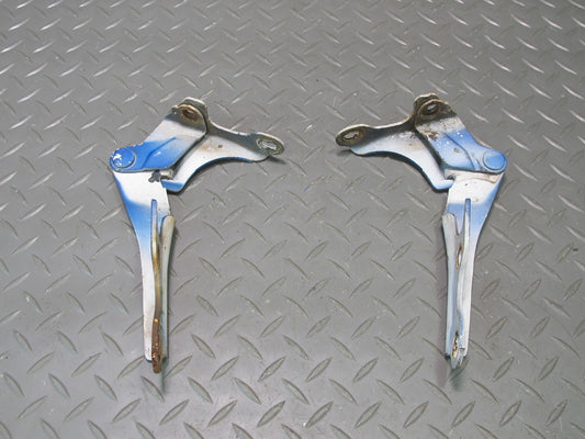 85-89 Toyota MR2 AW15 Set of 2 Front Left & Right Hood Frunk Hinge Blue OEM