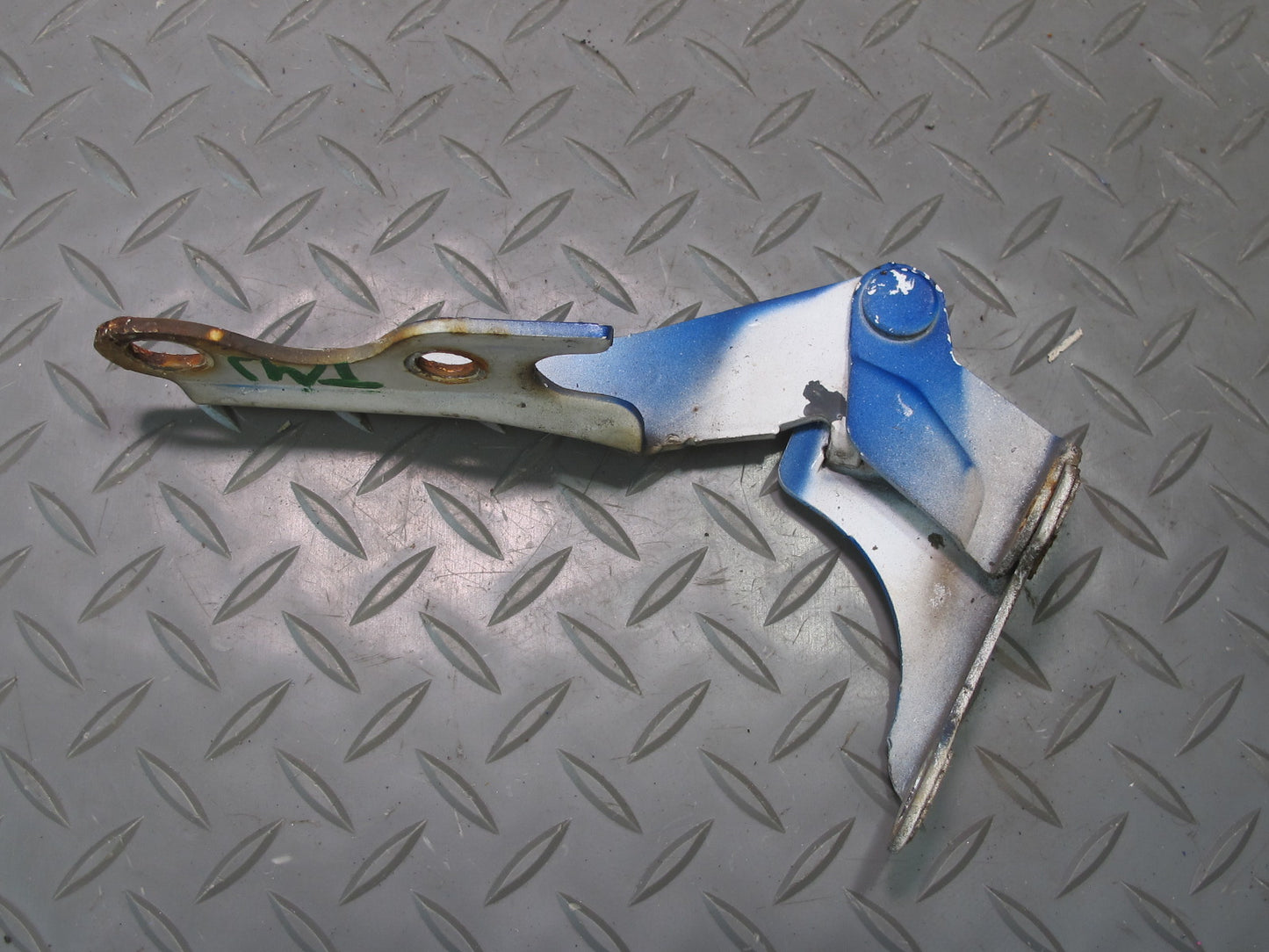 85-89 Toyota MR2 AW15 Set of 2 Front Left & Right Hood Frunk Hinge Blue OEM