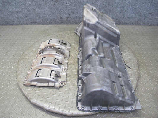 01-06 BMW E46 325CI 330CI M54 M56 RWD Engine Motor Lower Oil Pan w Deflector OEM