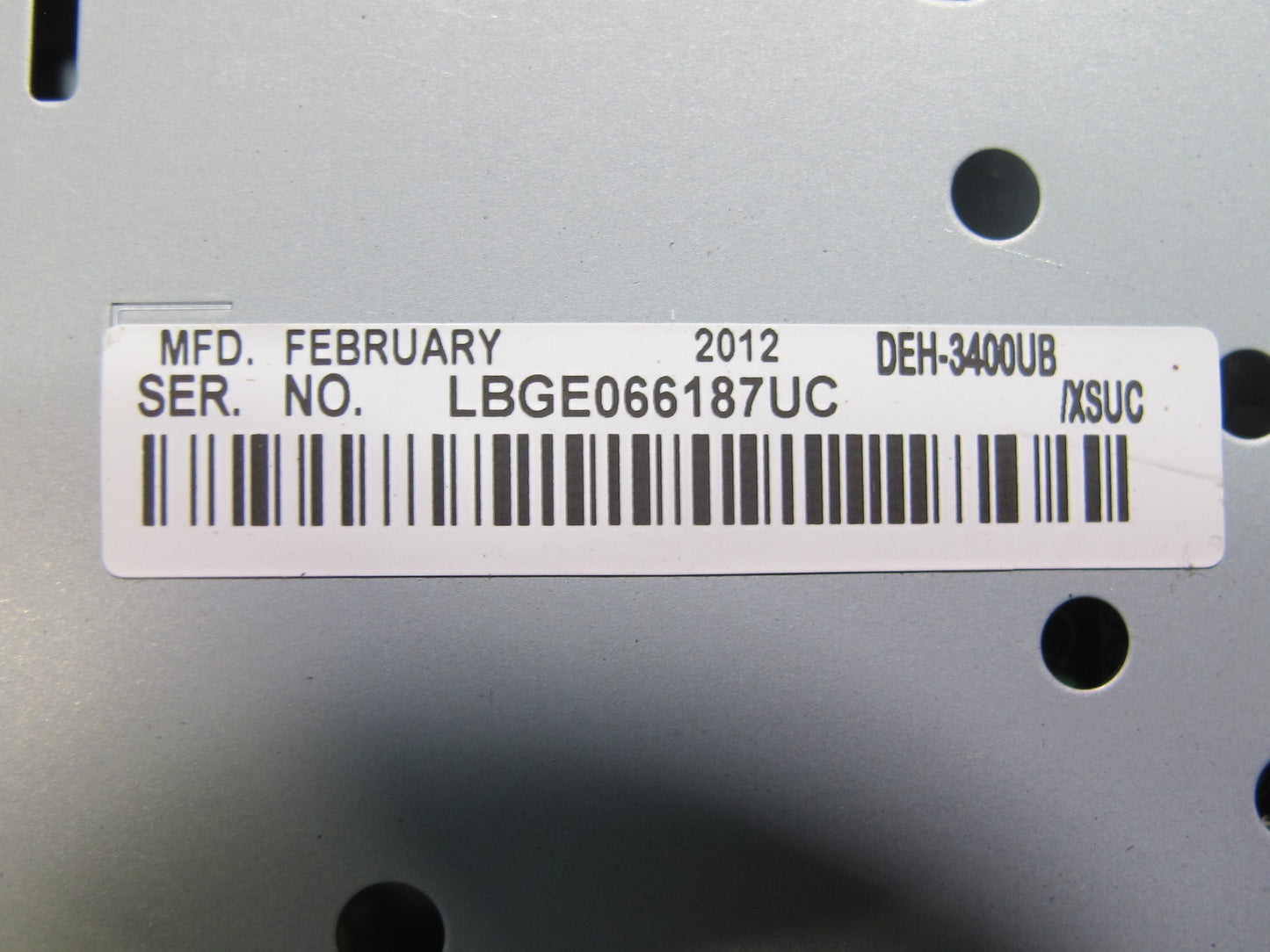 Pioneer DEH-3400UB Car Stereo WMA MP3 USB AUX CD Player Radio Receiver Head Unit