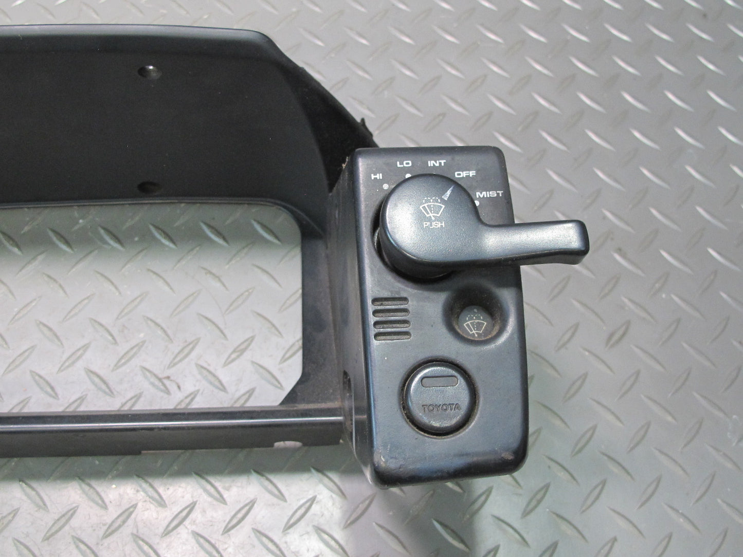 85-89 Toyota MR2 AW15 Dash Instrument Cluster Surround Trim w Switches OEM