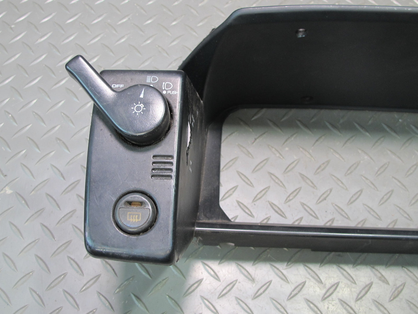 85-89 Toyota MR2 AW15 Dash Instrument Cluster Surround Trim w Switches OEM