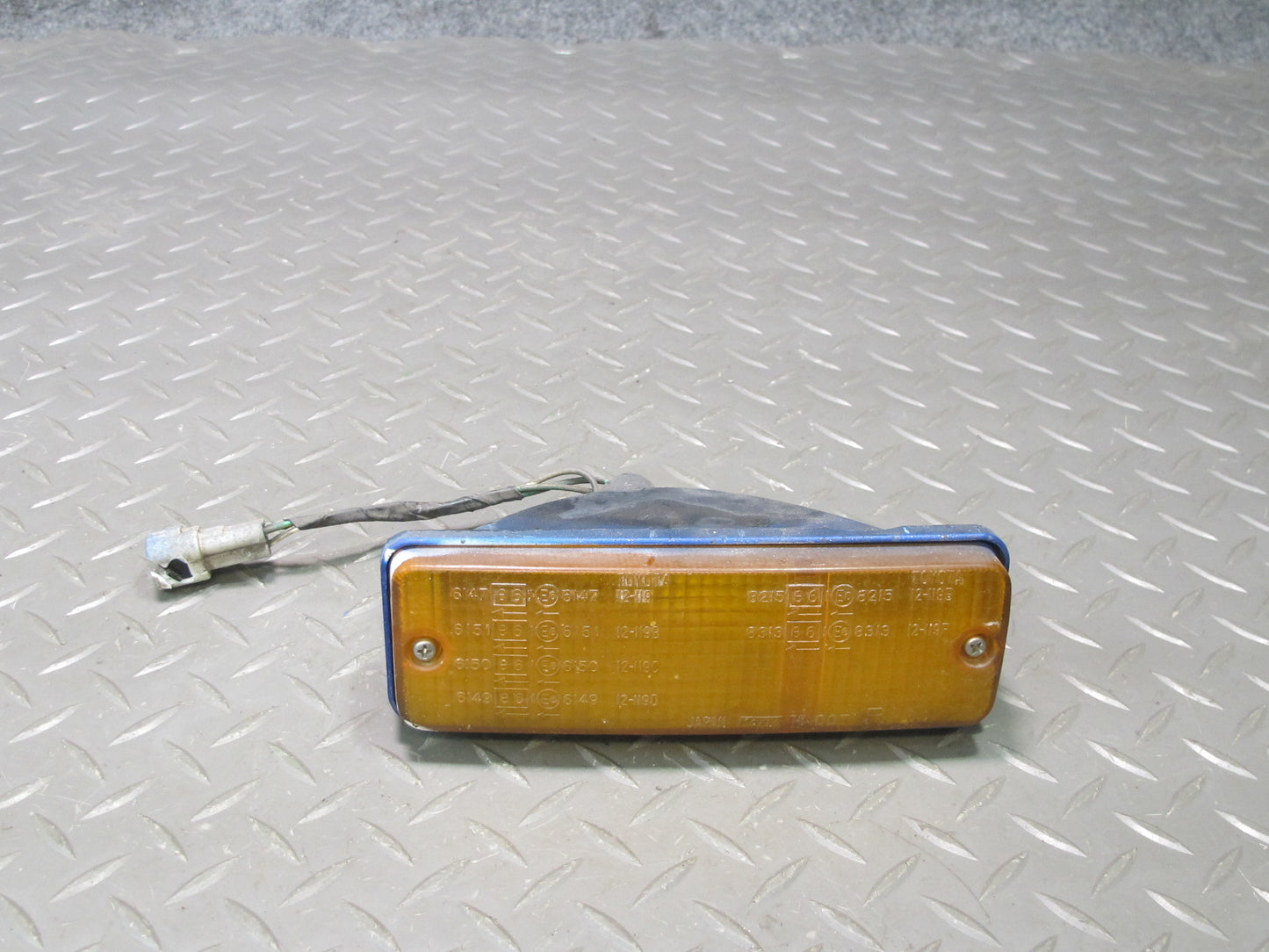 87-89 Toyota MR2 AW15 Front Bumper Left & Right Turn Signal Light Lamp Set OEM