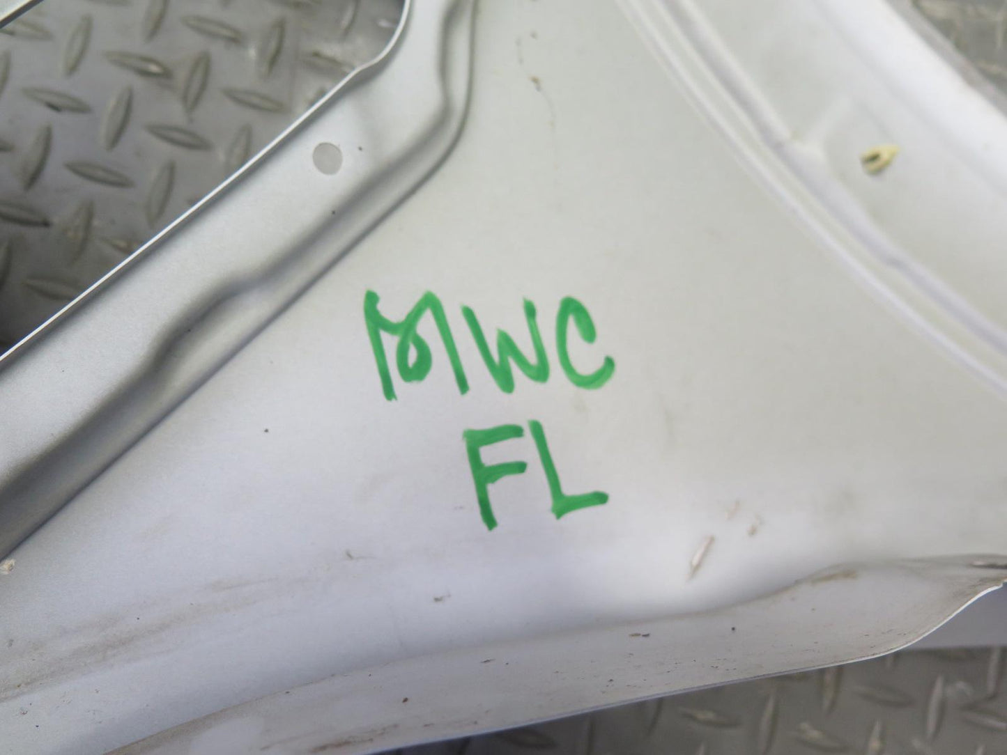 11-15 Mini Cooper R60 R61 Front Left Fender Shell Cover Panel Light White OEM