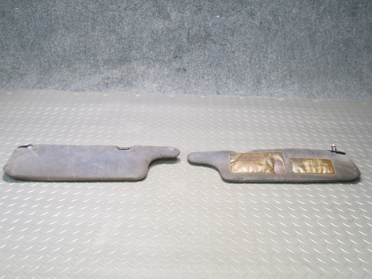 85-89 Toyota MR2 AW15 Set of 2 Front Left & Right Sun Visor Blue OEM