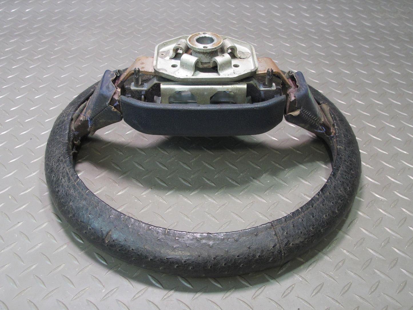 87-89 Toyota MR2 AW15 3-SPOKE Leather Steering w Horn Blue OEM