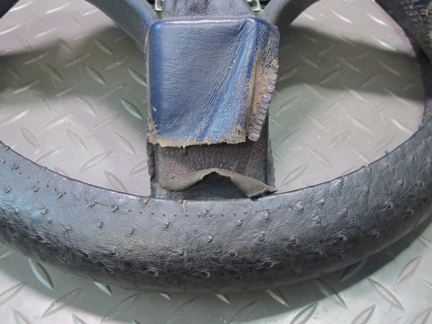 87-89 Toyota MR2 AW15 3-SPOKE Leather Steering w Horn Blue OEM